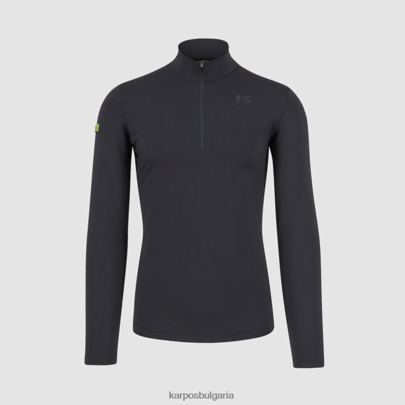 руно| тъмно сив мъже Karpos мощен полар с половин цип FZ08Z252