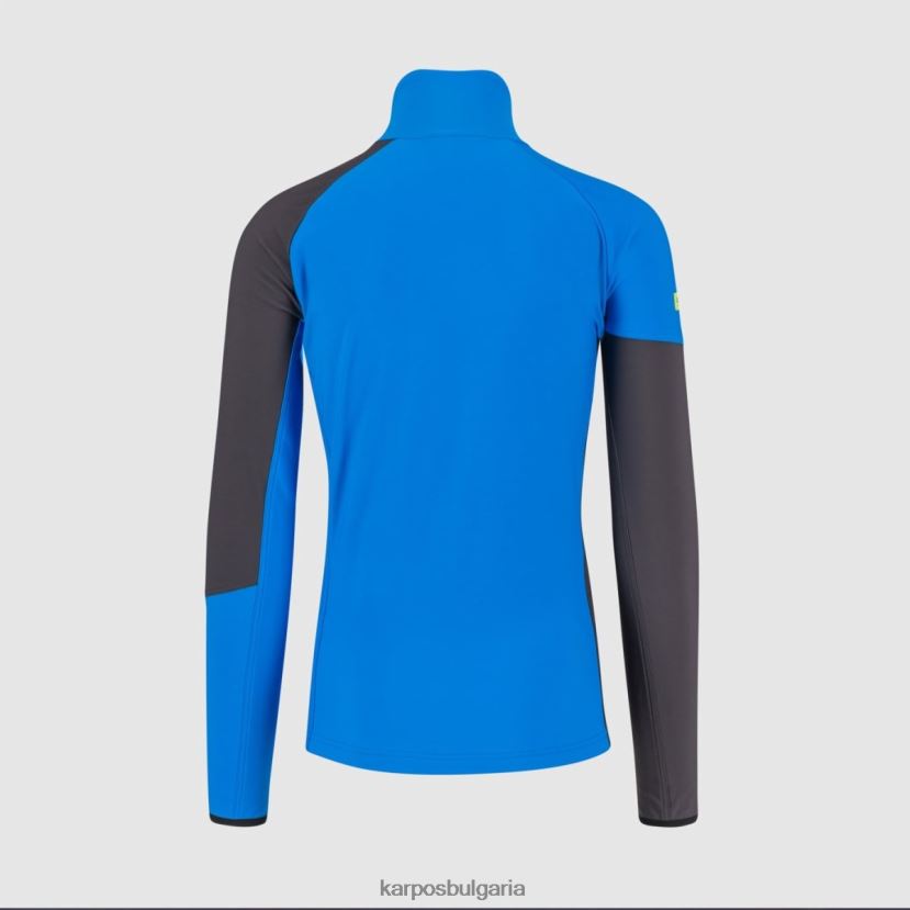 руно| индиго тъмно сиво мъже Karpos alagna r полар с пълен цип FZ08Z203