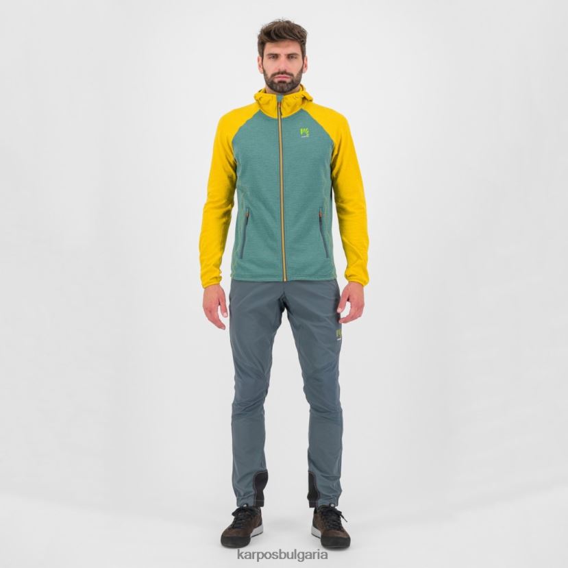 руно| северноатлантическо/лимонено къри мъже Karpos качулка с пълен цип ambrizzola FZ08Z227