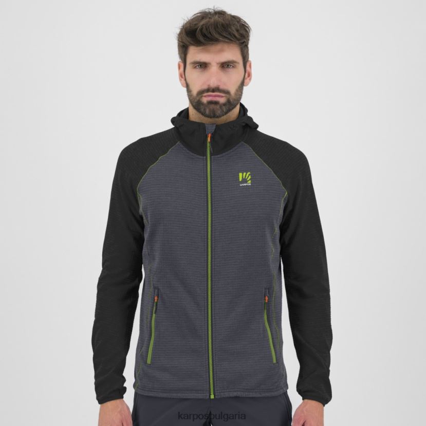 руно| омбре синьо/черно мъже Karpos качулка с пълен цип ambrizzola FZ08Z228