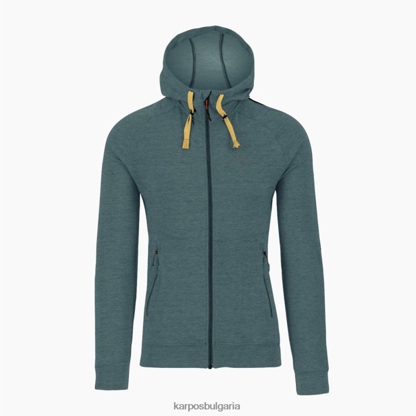 руно| северноатлантически меланж мъже Karpos качулка с пълен цип easyfrizz FZ08Z181