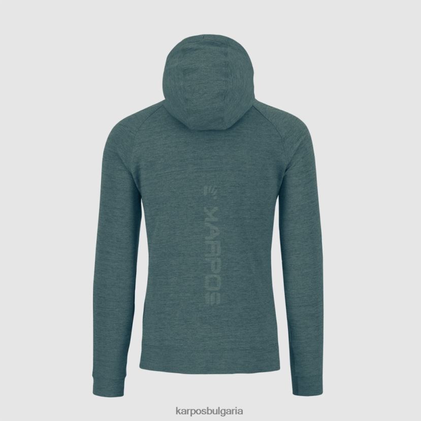 руно| северноатлантически меланж мъже Karpos качулка с пълен цип easyfrizz FZ08Z181