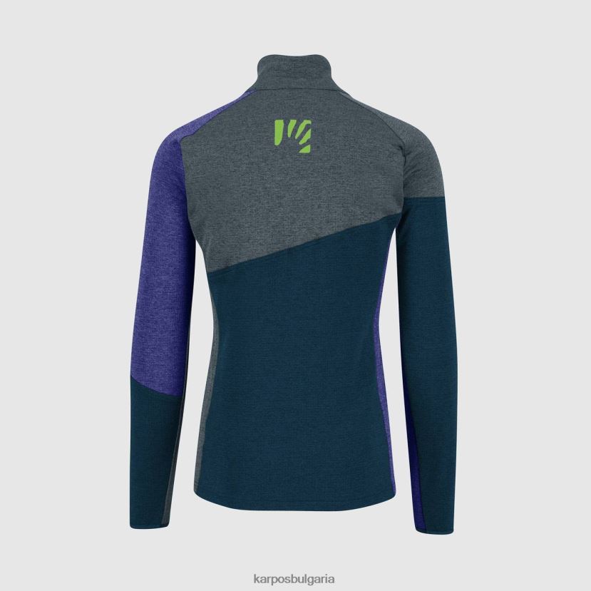 руно| полунощ/тъмен лист/свобода мъже Karpos federa полар с половин цип FZ08Z267