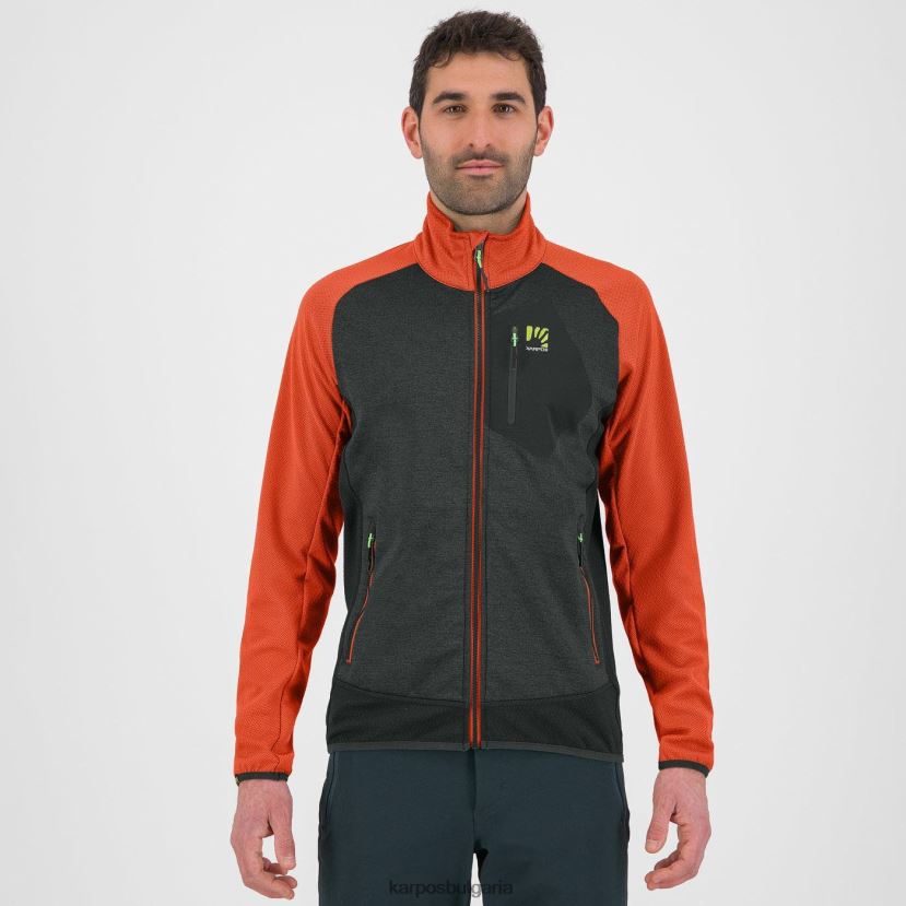 руно| черен пясък/пикантен портокал мъже Karpos odle полар FZ08Z218