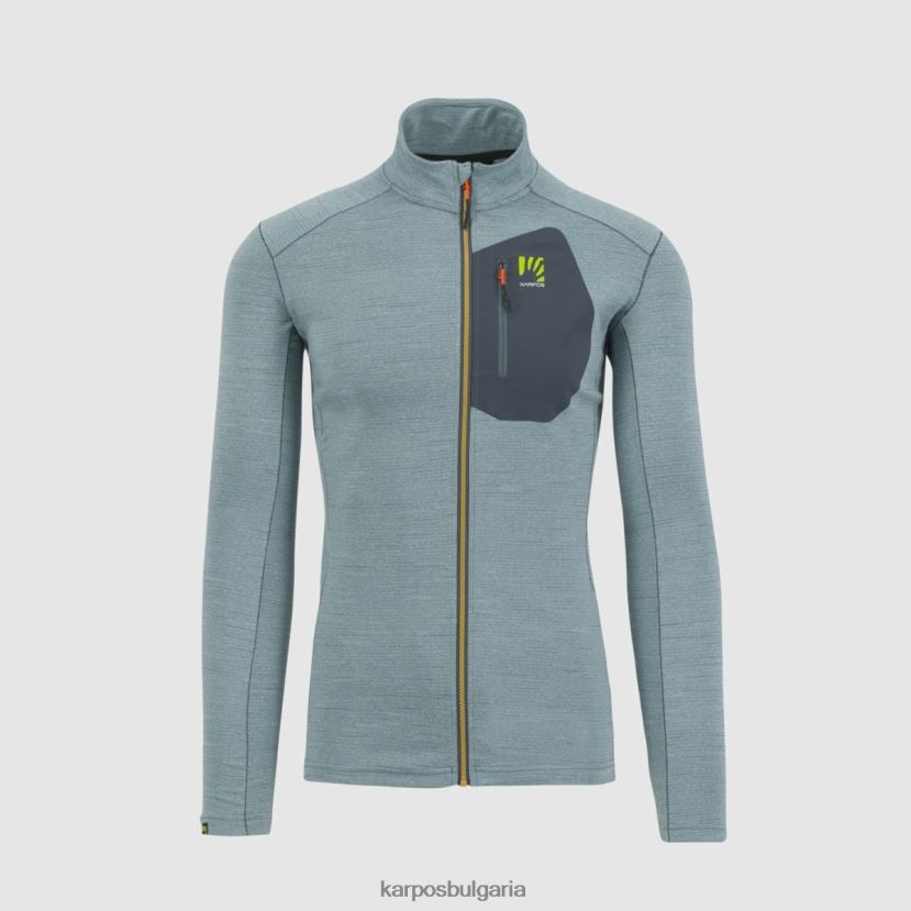 руно| северноатлантически/тъмен шисти мъже Karpos pomedes тениска ls FZ08Z245