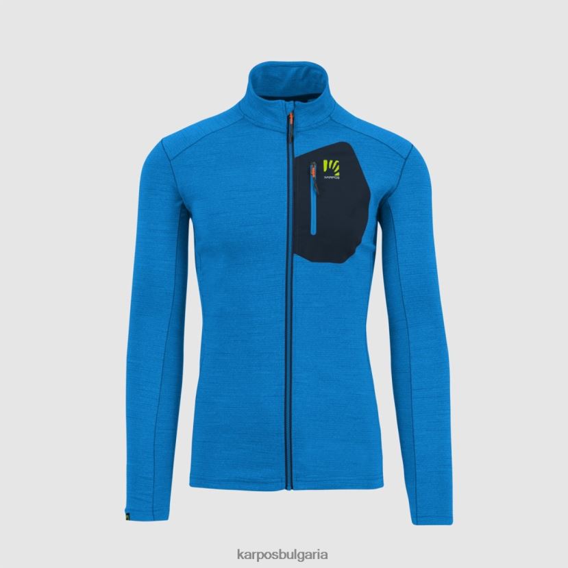 руно| индигова овесарка/космос мъже Karpos pomedes тениска ls FZ08Z246