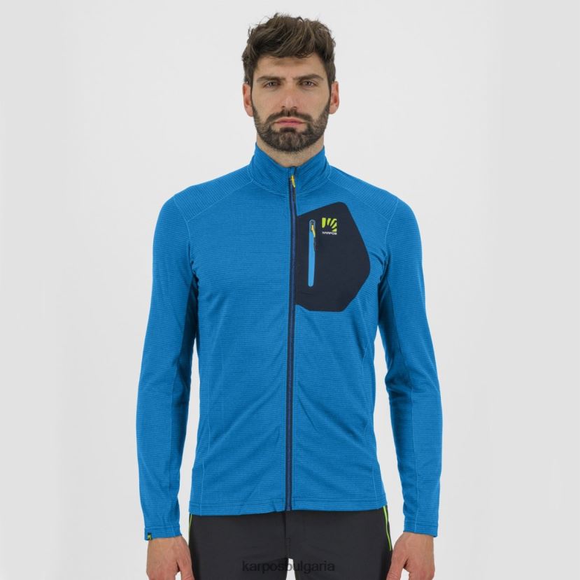 руно| индигова овесарка/космос мъже Karpos pomedes тениска ls FZ08Z246