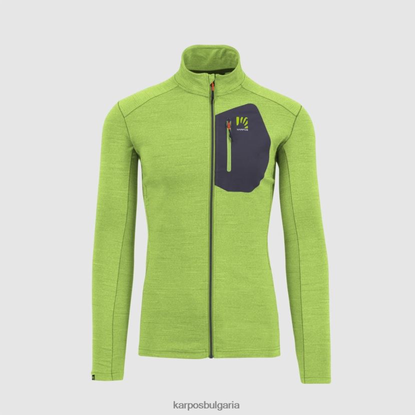 руно| жасминово зелено/омбре синьо мъже Karpos pomedes тениска ls FZ08Z248