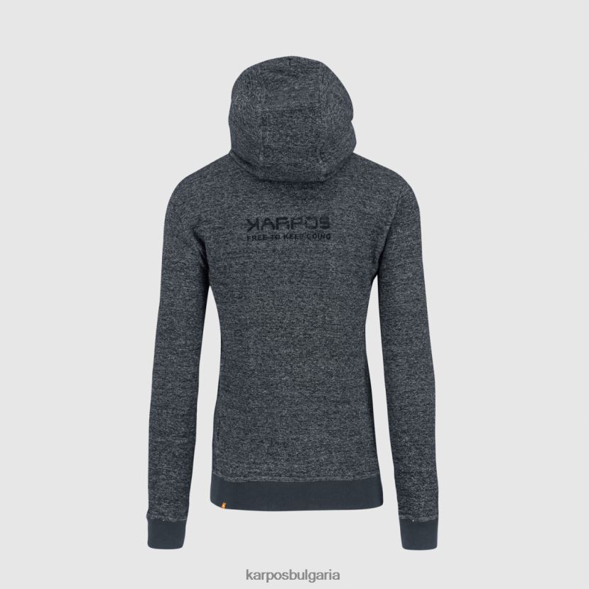 руно| омбре син меланж мъже Karpos суичър с цял цип totoga коноп FZ08Z175