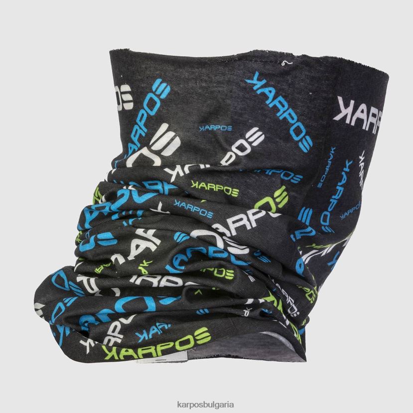 топло за врат| черно/индигово/зелено флуо мъже Karpos neckwarmer светлина FZ08Z853