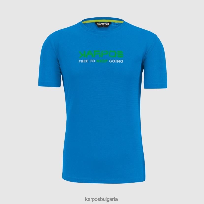 тениска| щампа на индигова овесарка 1 мъже Karpos тениска val federia FZ08Z392