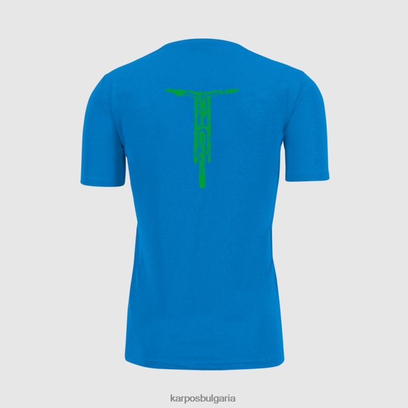 тениска| щампа на индигова овесарка 1 мъже Karpos тениска val federia FZ08Z392