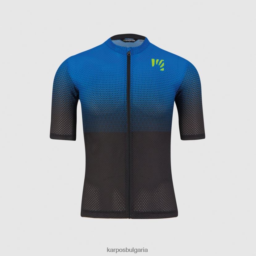 тениска| черно/индиго б./зелено флуор мъже Karpos вал виола трико FZ08Z320