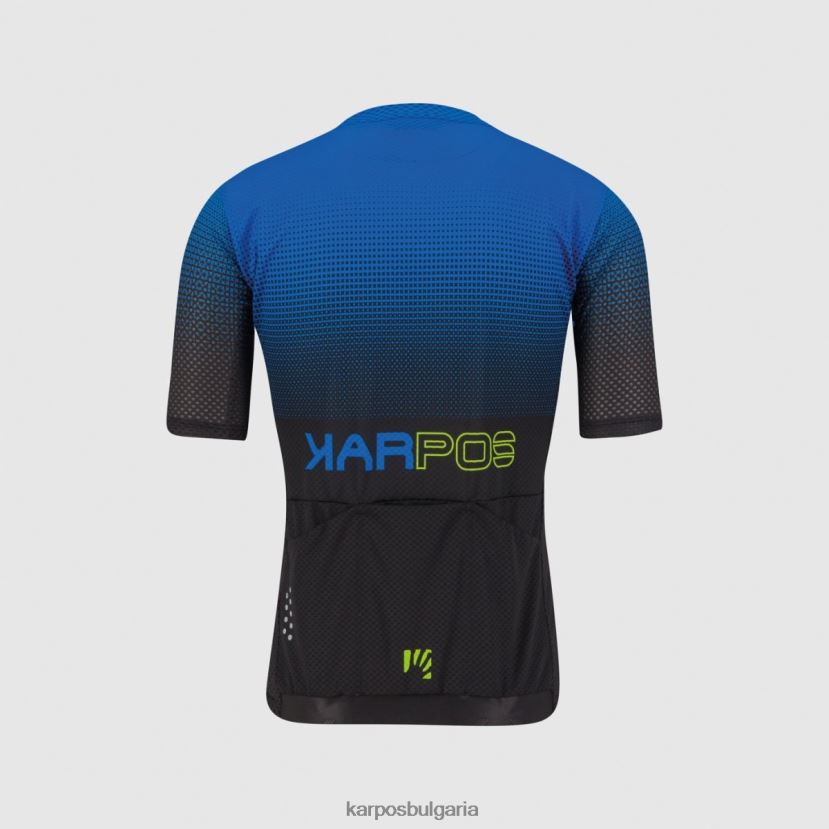 тениска| черно/индиго б./зелено флуор мъже Karpos вал виола трико FZ08Z320