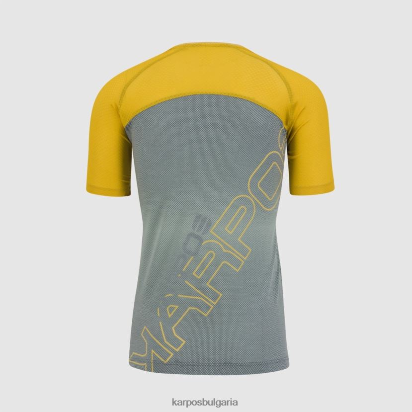 тениска| тъмен шисти/лимон къри мъже Karpos преместен ево трико FZ08Z336