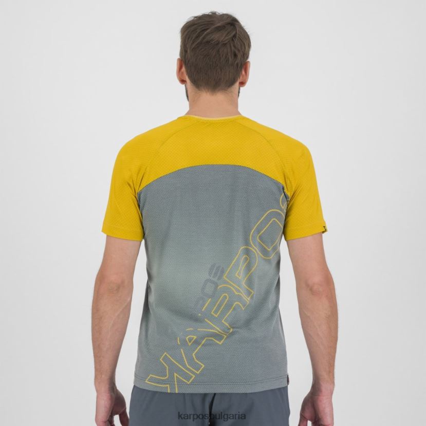 тениска| тъмен шисти/лимон къри мъже Karpos преместен ево трико FZ08Z336