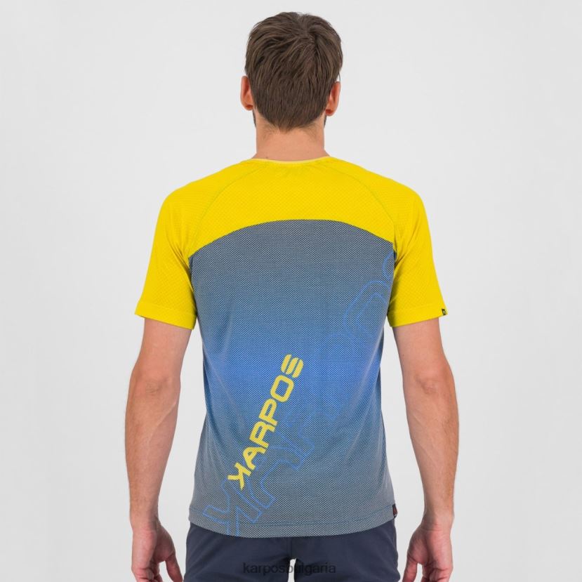 тениска| индиго овесарка/висока видимост мъже Karpos преместен ево трико FZ08Z339