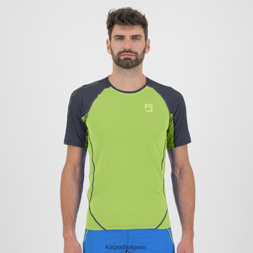 тениска| жасминово зелено/омбре синьо мъже Karpos Лаваредо трико FZ08Z353