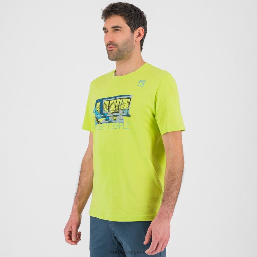 тениска| колада от киви мъже Karpos анемонова тениска FZ08Z408