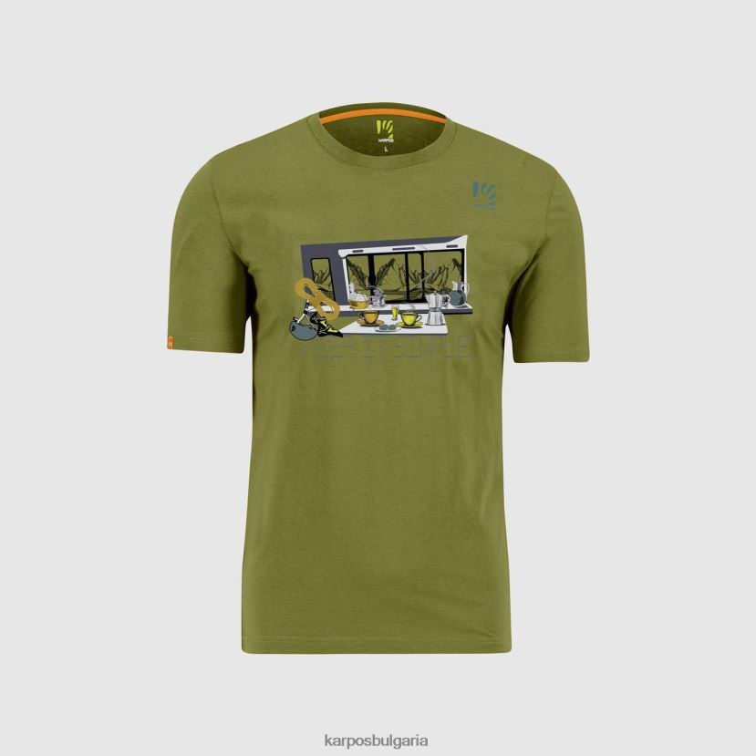 тениска| гуакамоле мъже Karpos анемонова тениска FZ08Z409