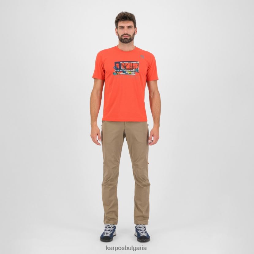 тениска| червен пипер мъже Karpos анемонова тениска FZ08Z412