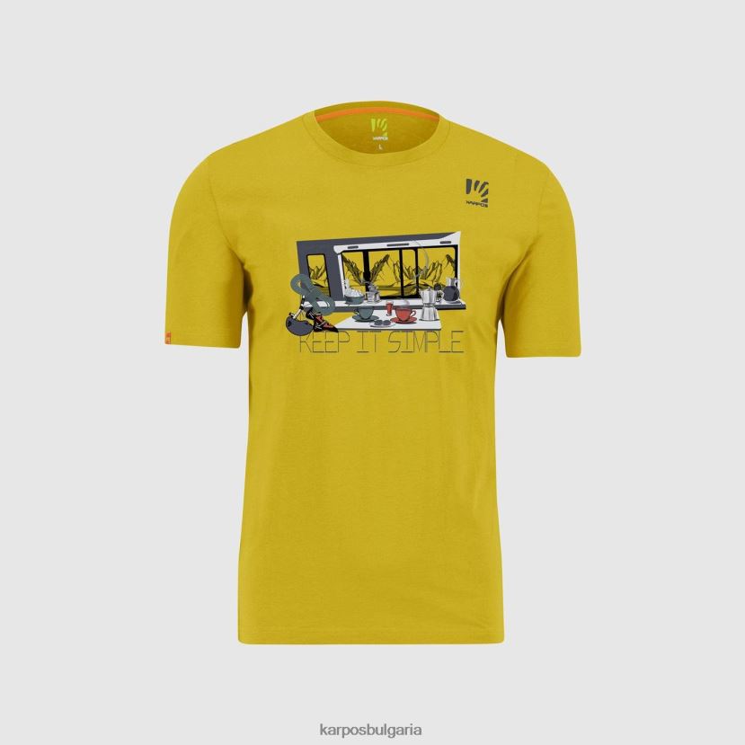 тениска| лимоново къри мъже Karpos анемонова тениска FZ08Z413