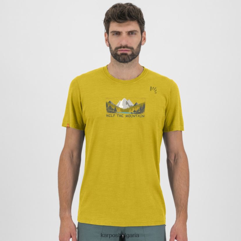 тениска| лимоново къри мъже Karpos тениска ambretta FZ08Z380