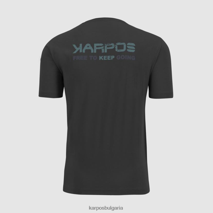 тениска| черен мъже Karpos тениска astro alpino FZ08Z417