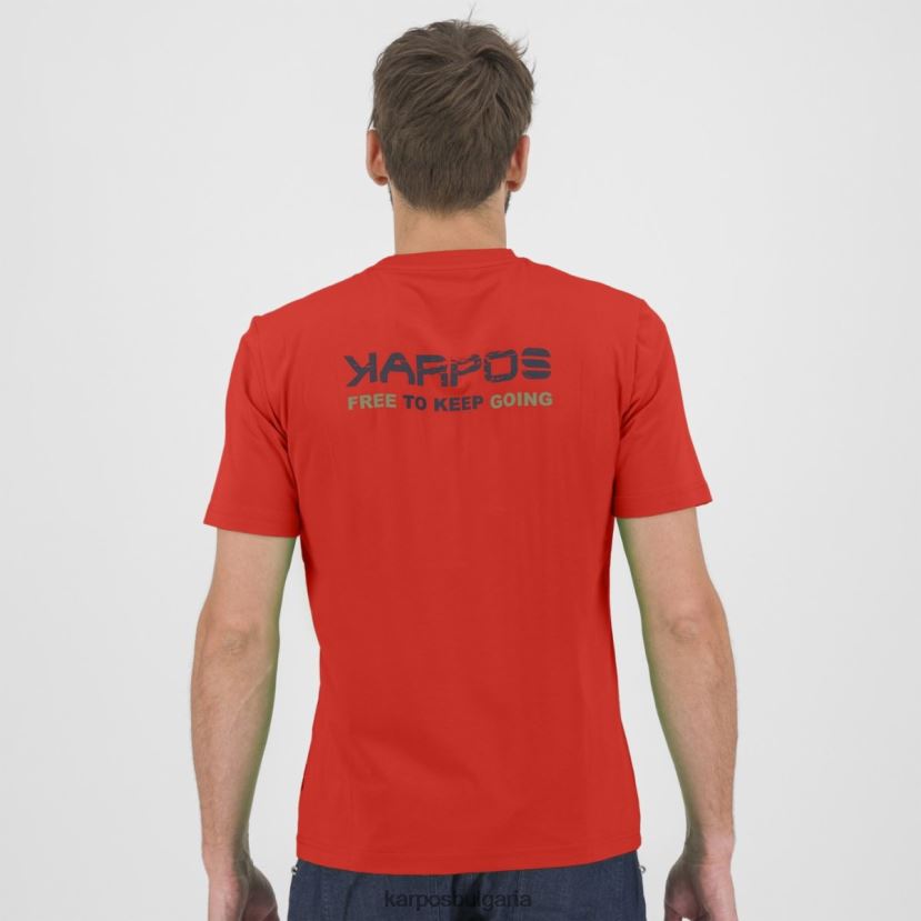 тениска| червен пипер мъже Karpos тениска astro alpino FZ08Z419