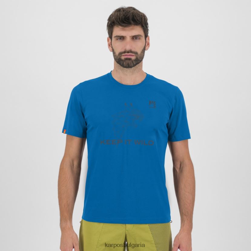 тениска| индигова овесарка мъже Karpos botton d'oro тениска FZ08Z421