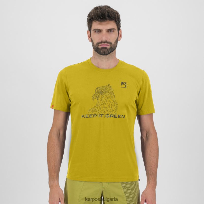 тениска| лимоново къри мъже Karpos botton d'oro тениска FZ08Z422
