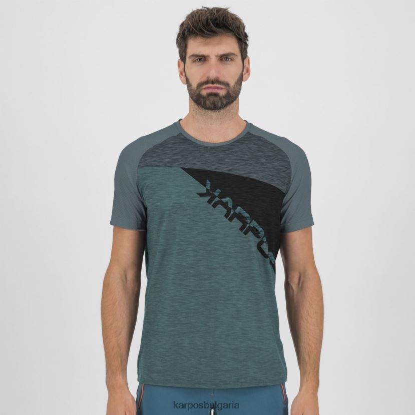 тениска| северен атлантик/тъмен шисти/черен мъже Karpos фланелка на croda rossa FZ08Z360