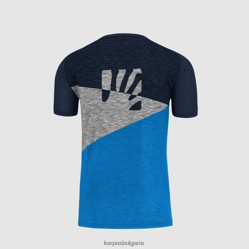 тениска| индигова овесарка/космос мъже Karpos фланелка на croda rossa FZ08Z361