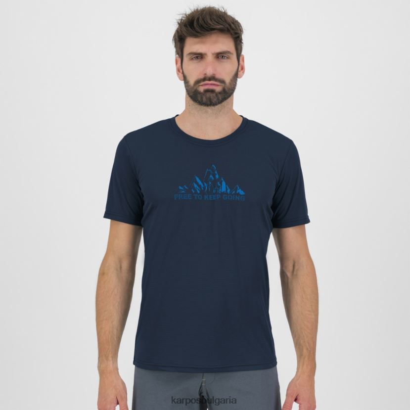 тениска| космос/индиго б./мандарина мъже Karpos фланелка с щампа loma FZ08Z394