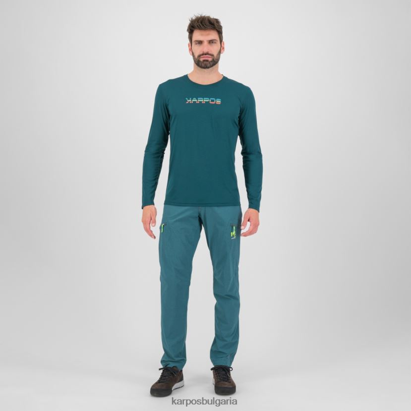 тениска| тъмно море/червен пипер мъже Karpos loma трико ls FZ08Z382