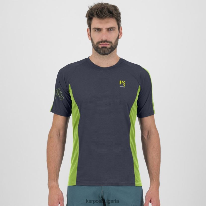 тениска| омбре синьо/жасминово зелено мъже Karpos фланелка nuvolau FZ08Z370