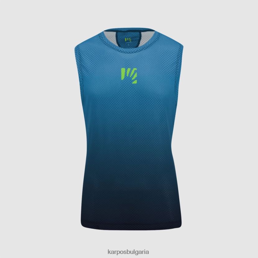 тениска| черно/индиго b. мъже Karpos Verve mesh без ръкави FZ08Z387