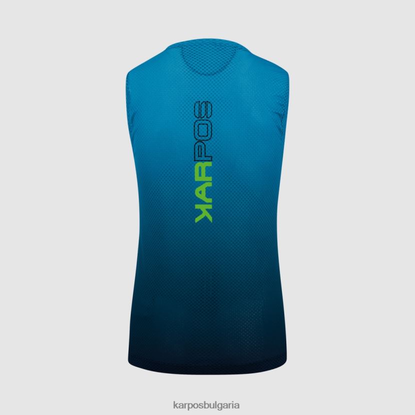 тениска| черно/индиго b. мъже Karpos Verve mesh без ръкави FZ08Z387