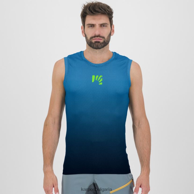 тениска| черно/индиго b. мъже Karpos Verve mesh без ръкави FZ08Z387