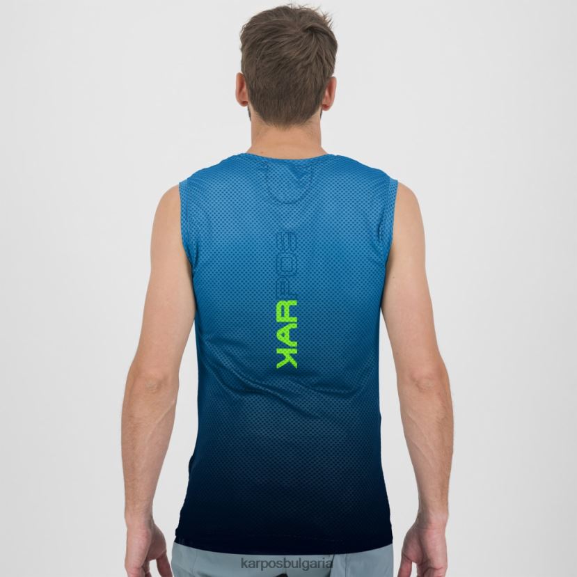 тениска| черно/индиго b. мъже Karpos Verve mesh без ръкави FZ08Z387