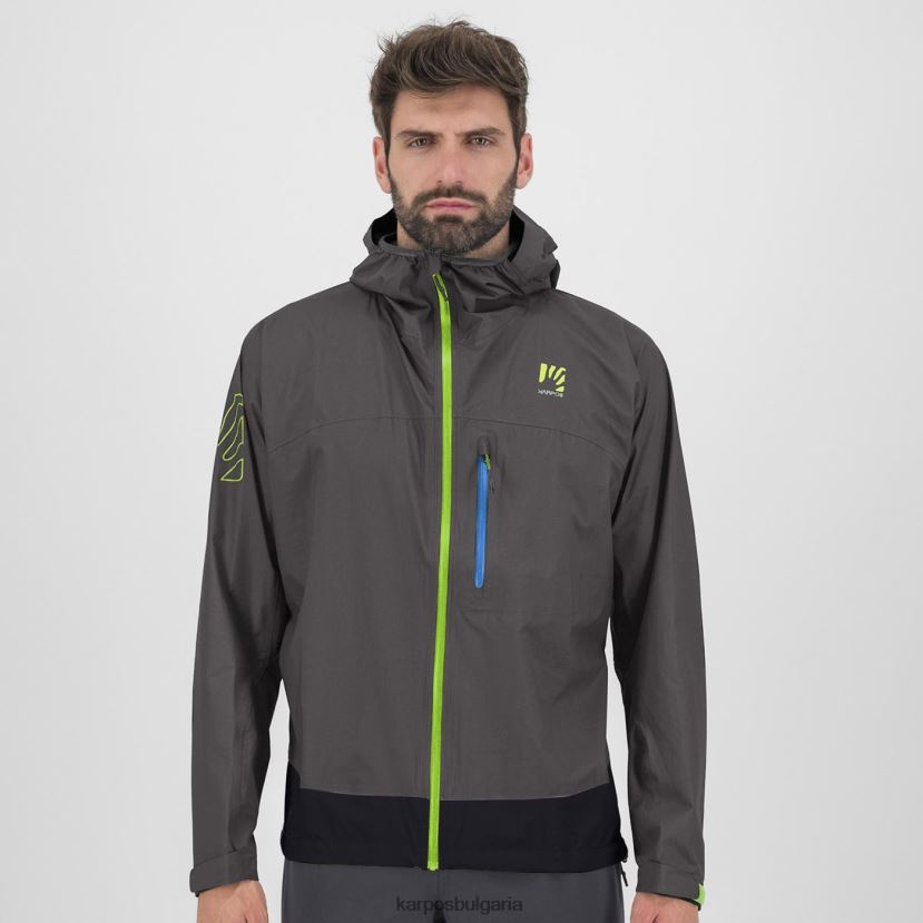 яке| тъмно сиво/черно мъже Karpos много дъждовно яке FZ08Z100