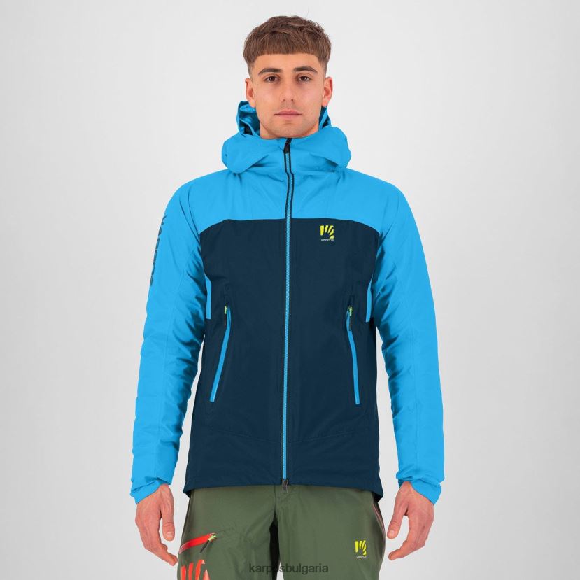 яке| среднощно/дива синьо мъже Karpos яке от миди от валсезия FZ08Z10
