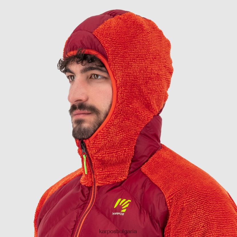яке| велосипедно червено/гренадин мъже Karpos мармарово яке FZ08Z115