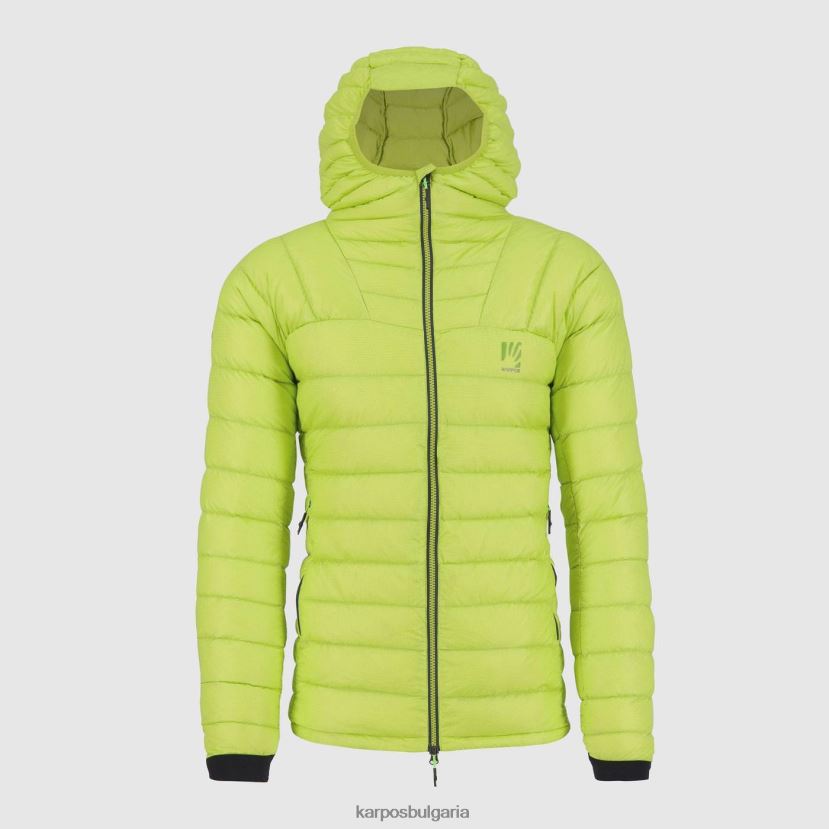 яке| колада от киви мъже Karpos най-високо пухено яке с качулка FZ08Z4