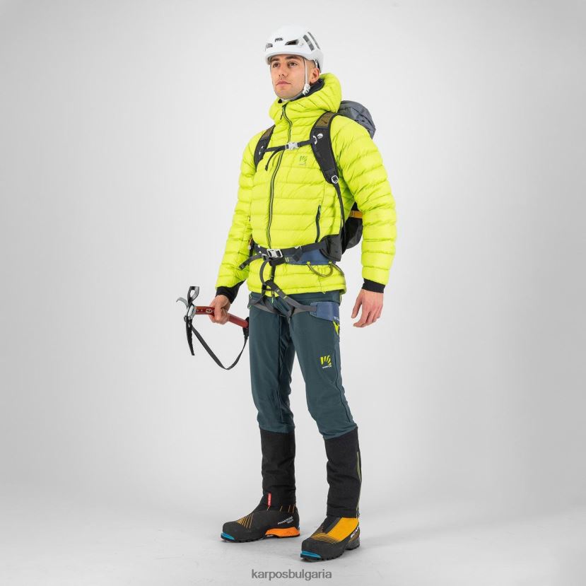 яке| колада от киви мъже Karpos най-високо пухено яке с качулка FZ08Z4