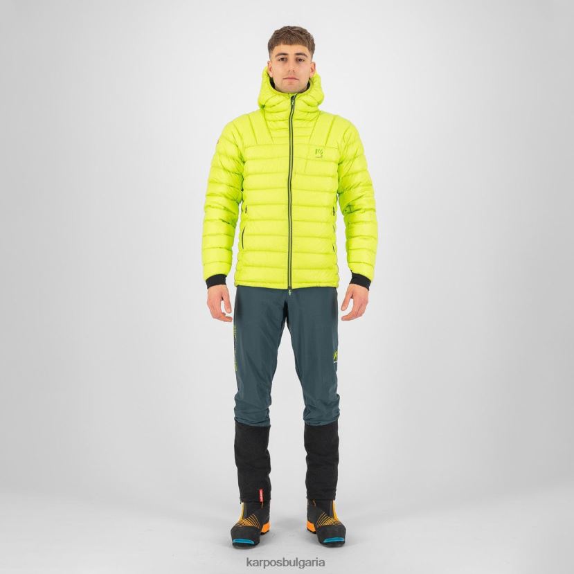 яке| колада от киви мъже Karpos най-високо пухено яке с качулка FZ08Z4