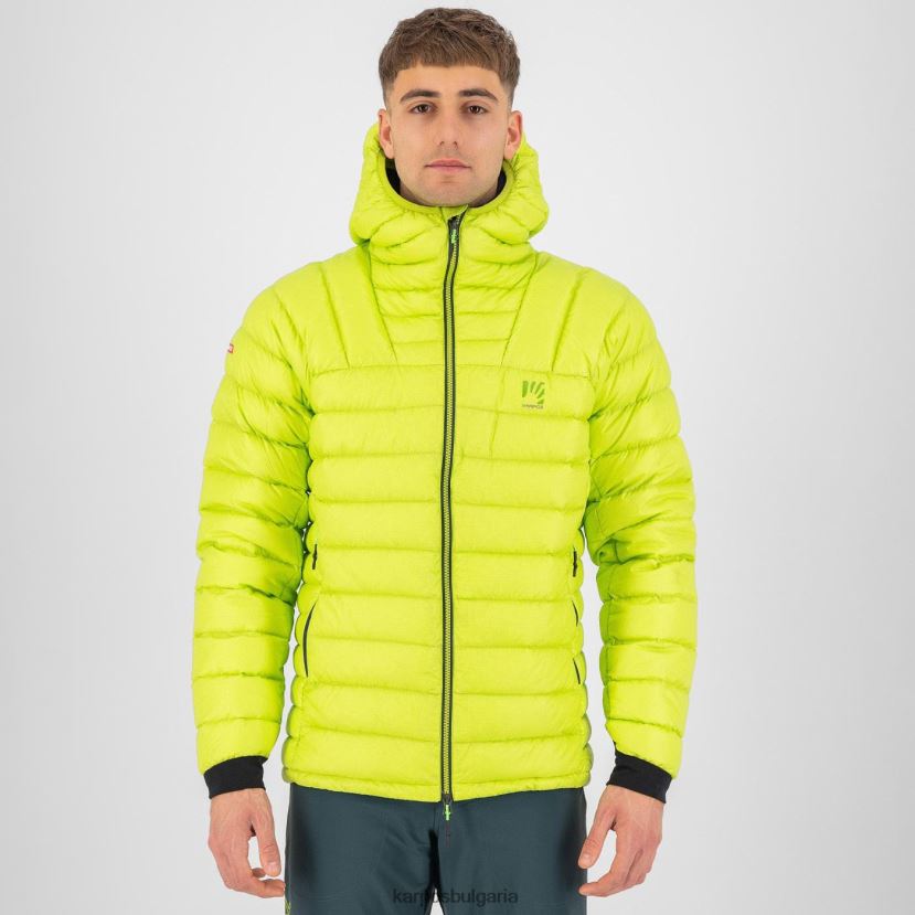 яке| колада от киви мъже Karpos най-високо пухено яке с качулка FZ08Z4