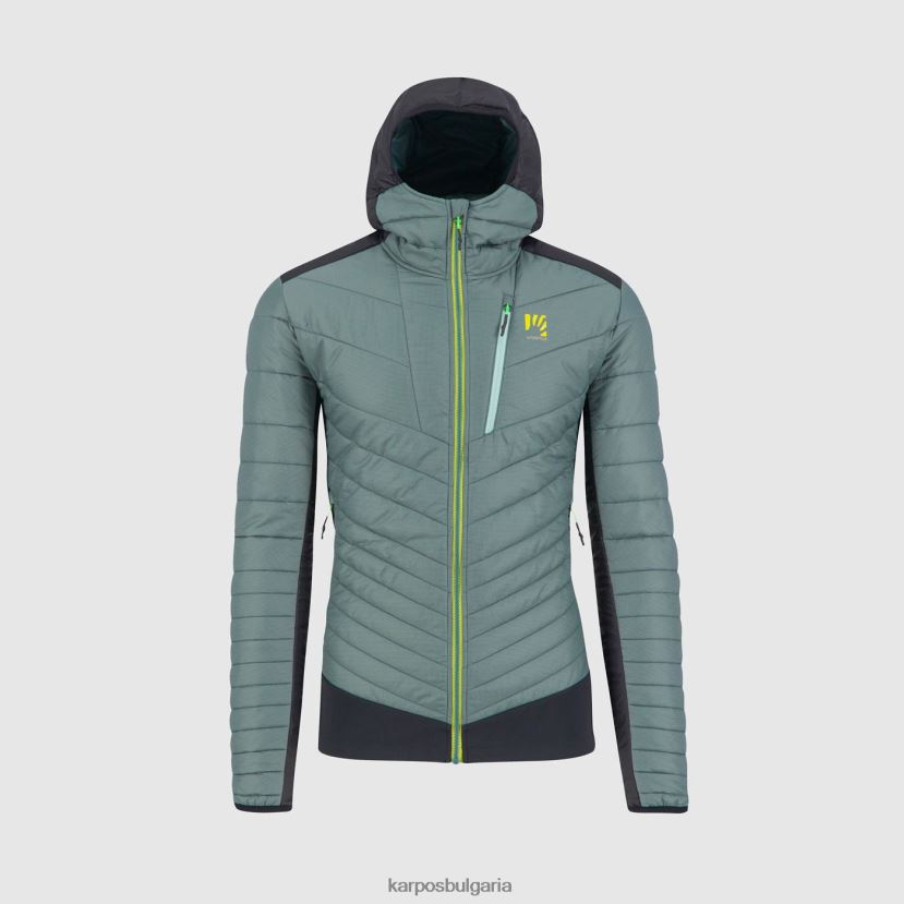 яке| северноатлантически/черен мъже Karpos пиан дълго яке FZ08Z57