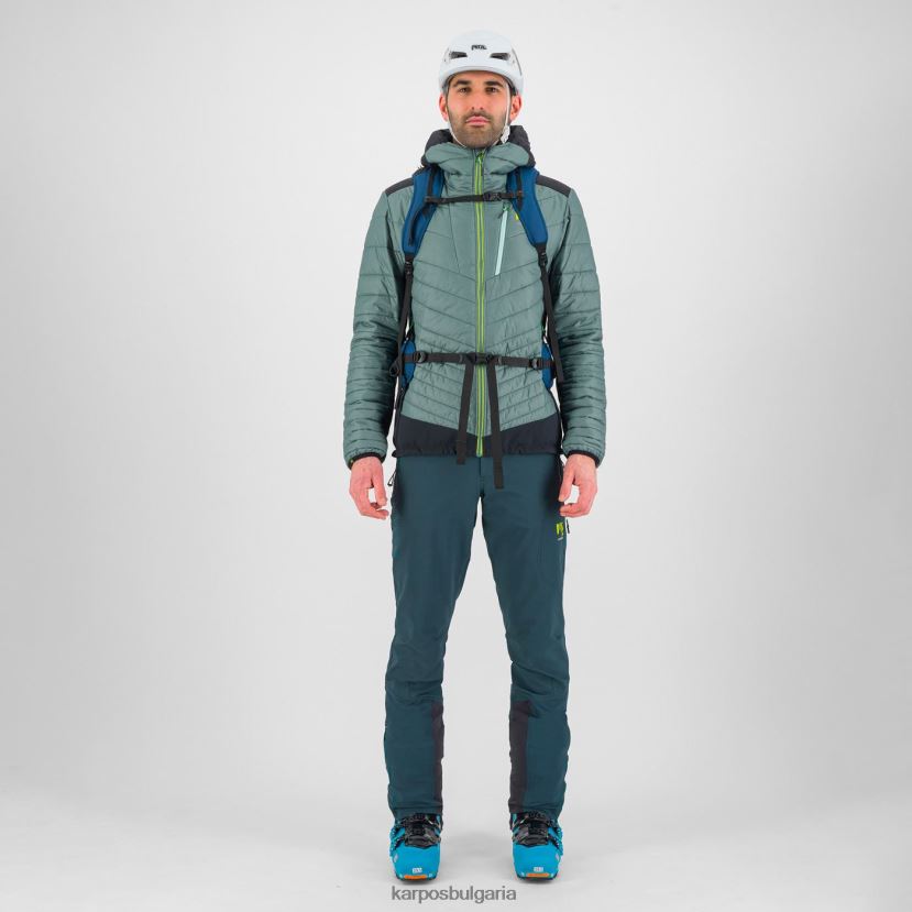 яке| северноатлантически/черен мъже Karpos пиан дълго яке FZ08Z57