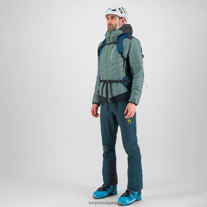 яке| северноатлантически/черен мъже Karpos пиан дълго яке FZ08Z57